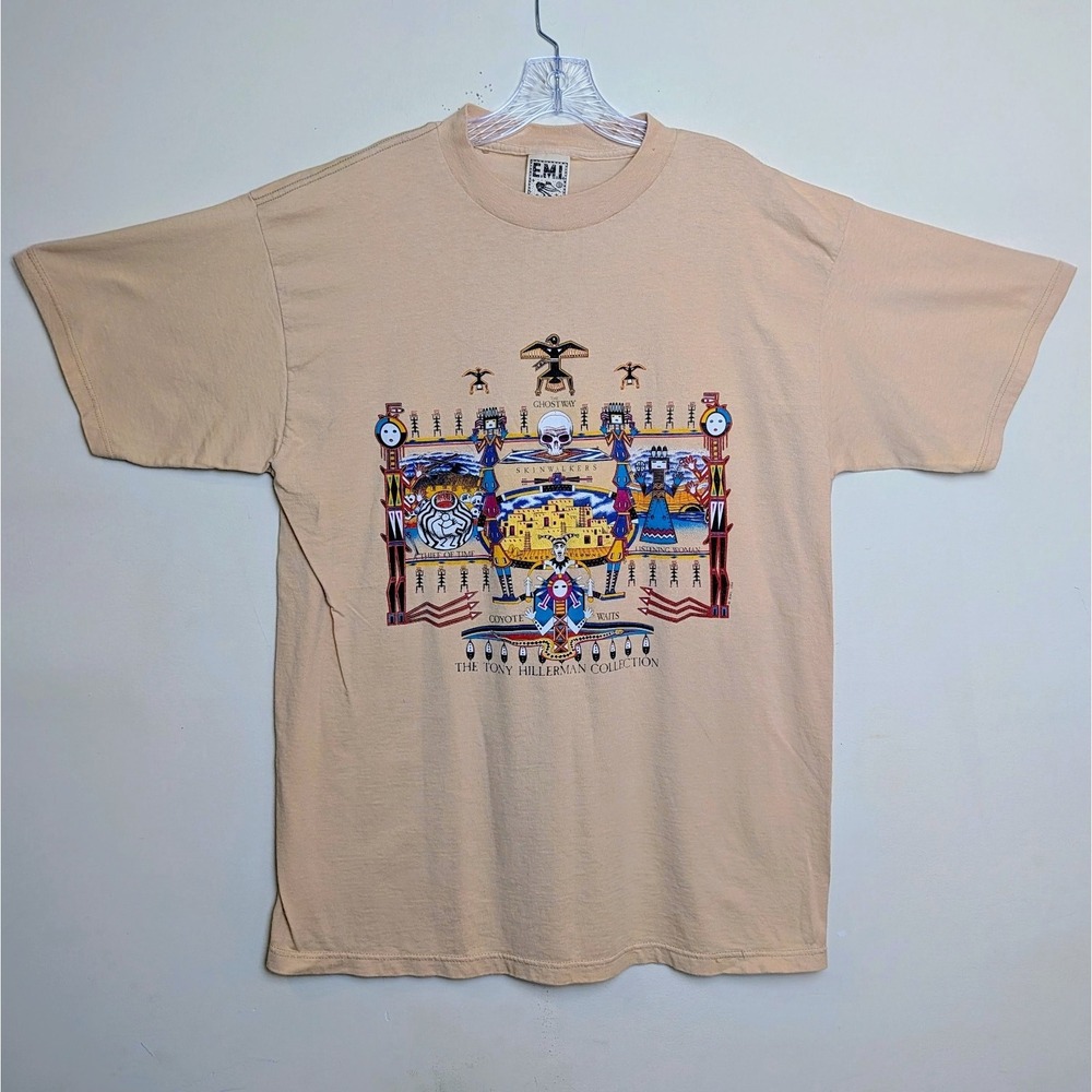 Vintage Tony Hillerman Collection Southwest Aztec Author 1994 Shirt Size Large